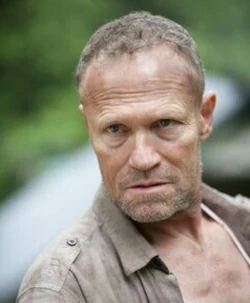 Visage de Merle dans la série The Walking Dead