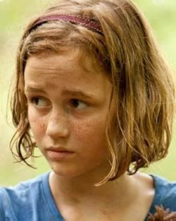 Visage de Sophia dans la série The Walking Dead