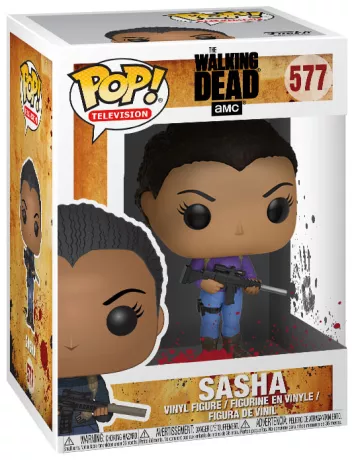 Figurine Sasha dans sa boite (Pop The Walking Dead / Sasha)