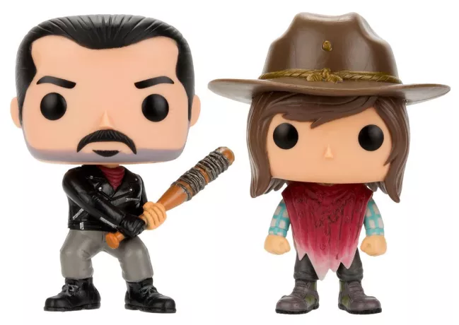 Figurine Negan & Carl en loose (Pop The Walking Dead / Negan & Carl Grimes)