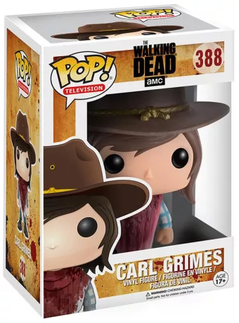 Figurine Carl dans sa boite (Pop The Walking Dead / Carl Grimes)