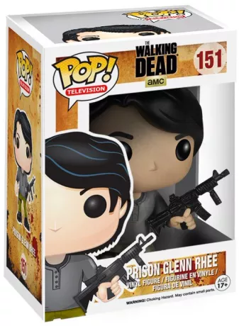 Figurine Glenn dans sa boite (Pop The Walking Dead / Prison Glenn Rhee)