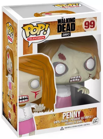 Figurine Zombie (Penny) dans sa boite (Pop The Walking Dead / Penny)