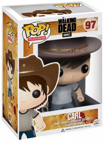 Figurine Carl dans sa boite (Pop The Walking Dead / Carl)