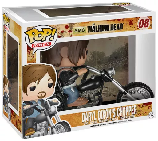 Figurine Daryl dans sa boite (Pop The Walking Dead / Daryl Dixon's Chopper)
