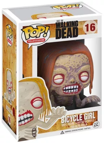 Figurine Zombie dans sa boite (Pop The Walking Dead / Bicycle Girl)