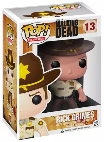 Figurine Rick  dans sa boite (Pop The Walking Dead / Rick Grimes)